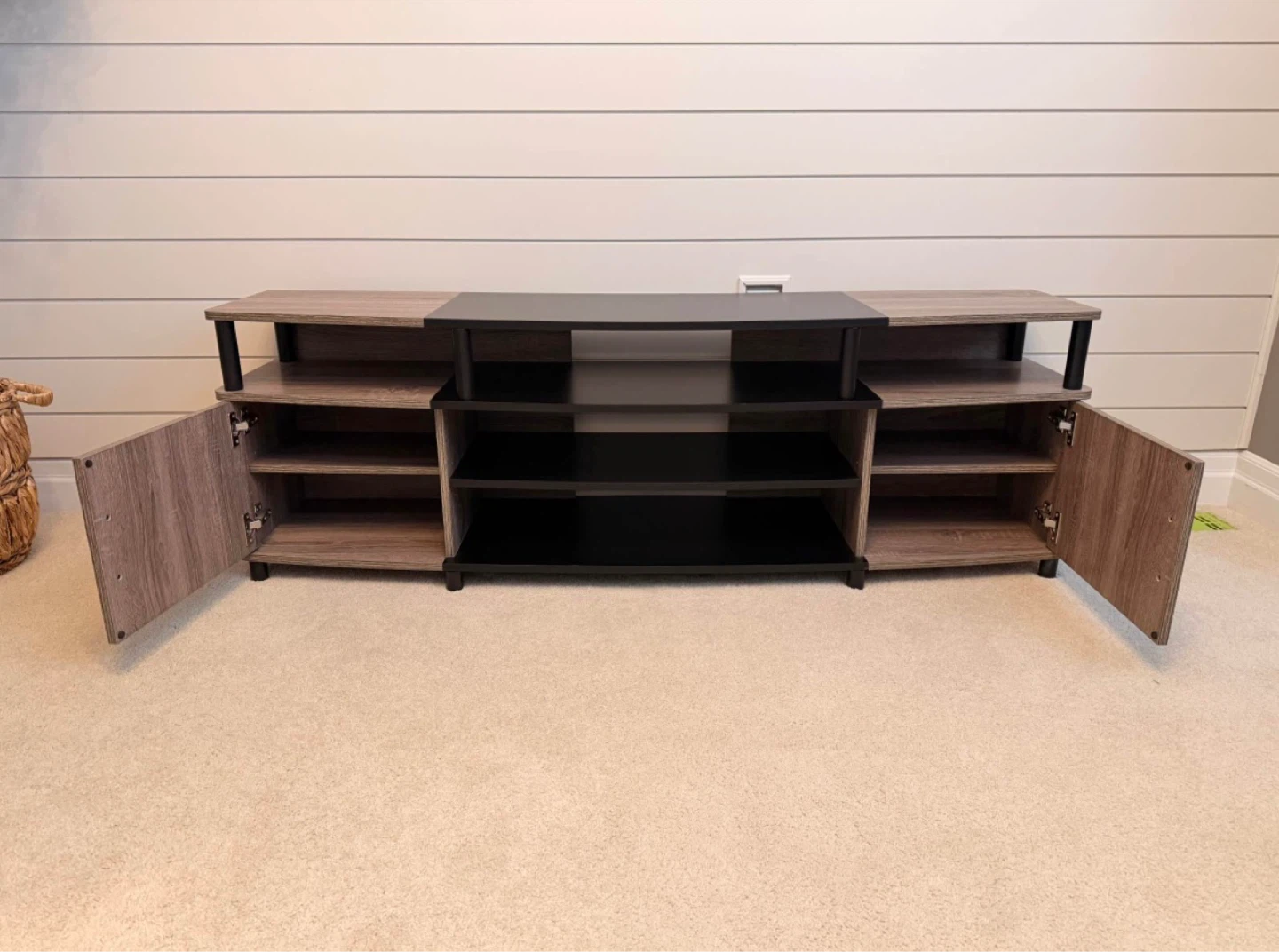 Premium Two-Tone TV Stand w/ Storage - Modern Brand New - photo 2