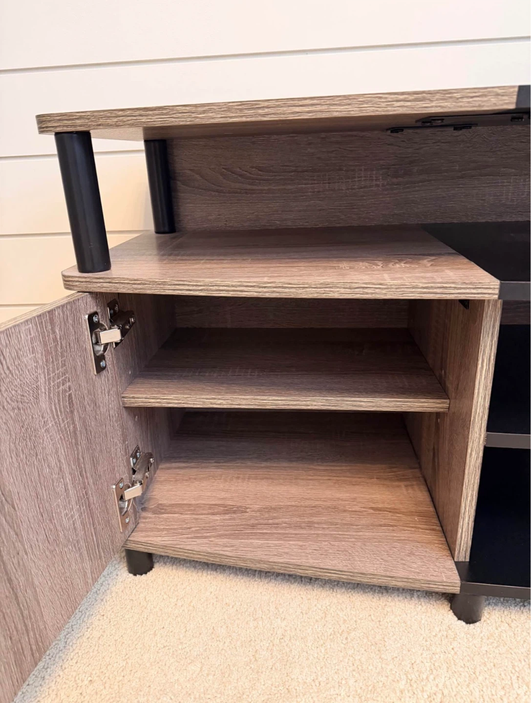 Premium Two-Tone TV Stand w/ Storage - Modern Brand New - photo 3