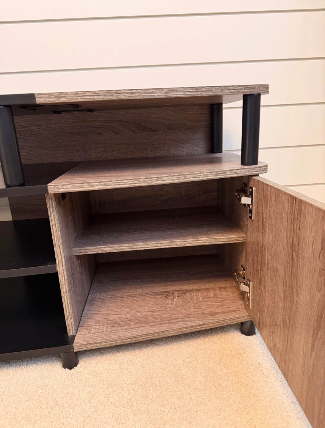 Premium Two-Tone TV Stand w/ Storage - Modern Brand New - photo 4