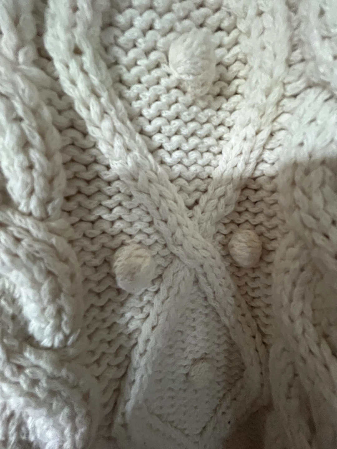 Tommy Hilfiger Cream Cable Knit Sweater - Size M - photo 2