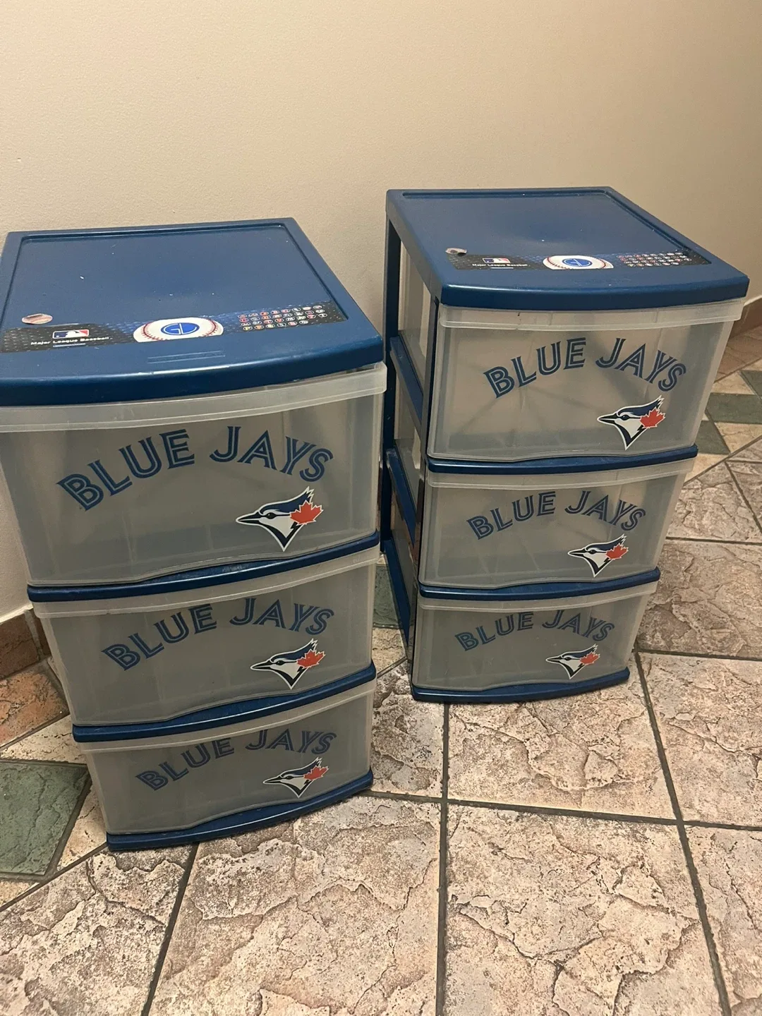 Toronto Blue Jays 3 Drawer Storage Unit