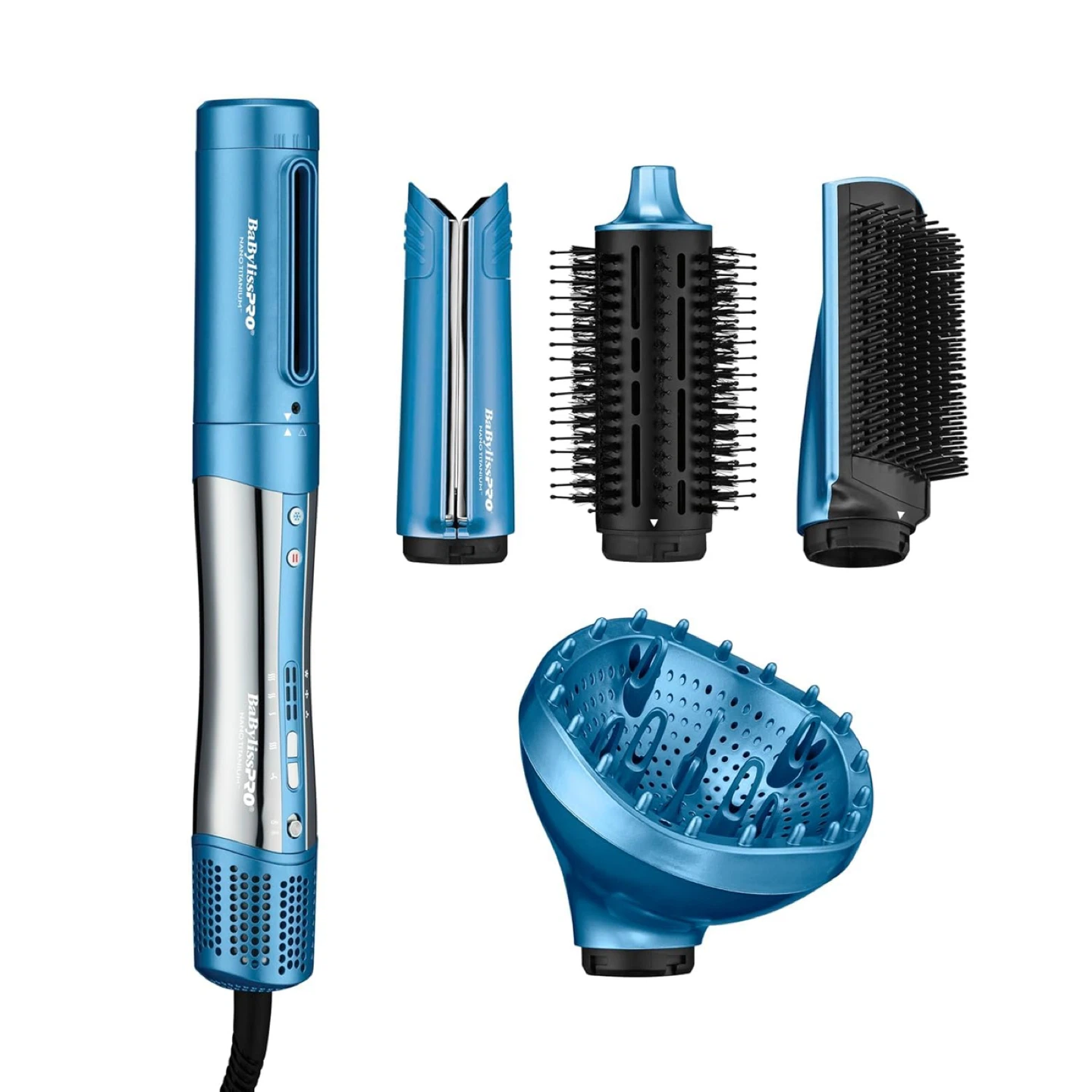 BaBylissPRO Blue Hair Dryer & Styler Set with Attachments