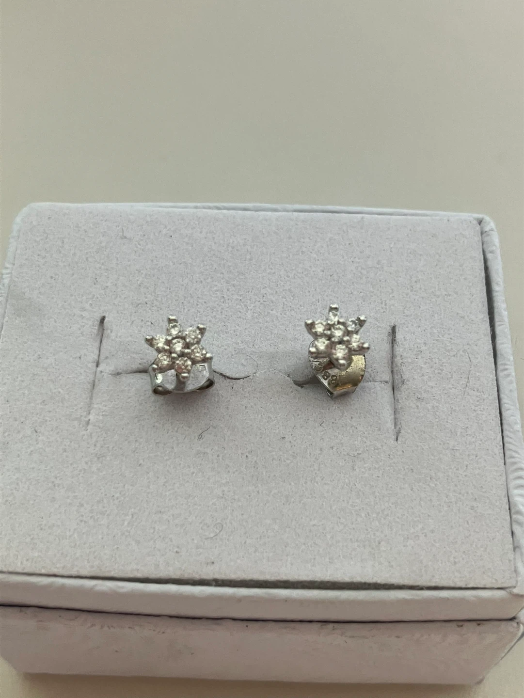 Sterling Silver 925 Stud Earrings CZ