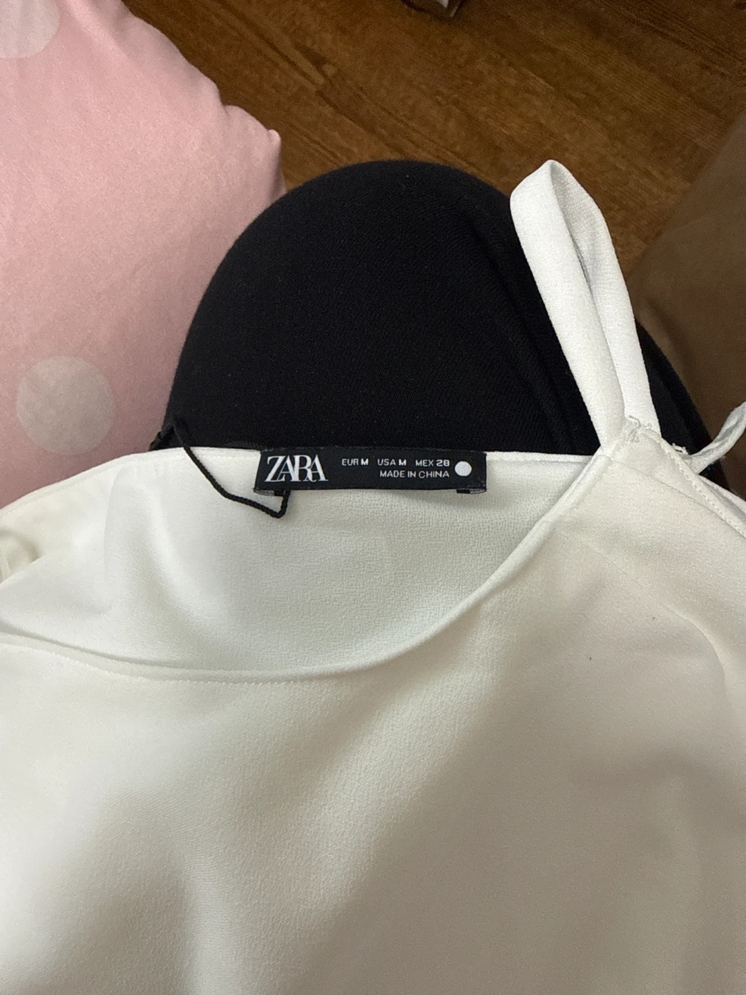ZARA White One-Shoulder Ruched Midi Dress Size M - photo 2