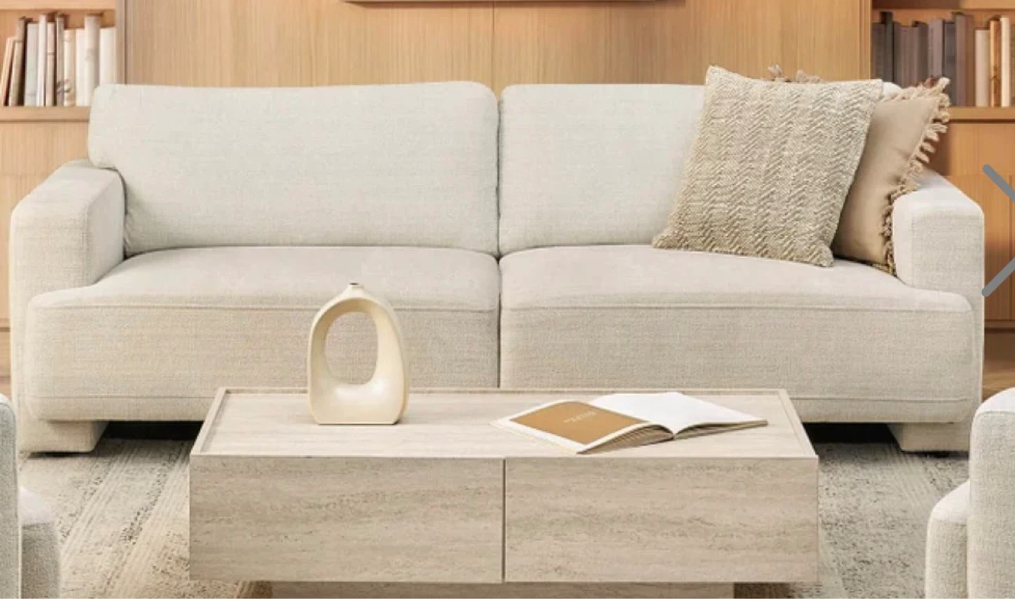 Modern Beige Fabric Sofa 300$ - photo 2
