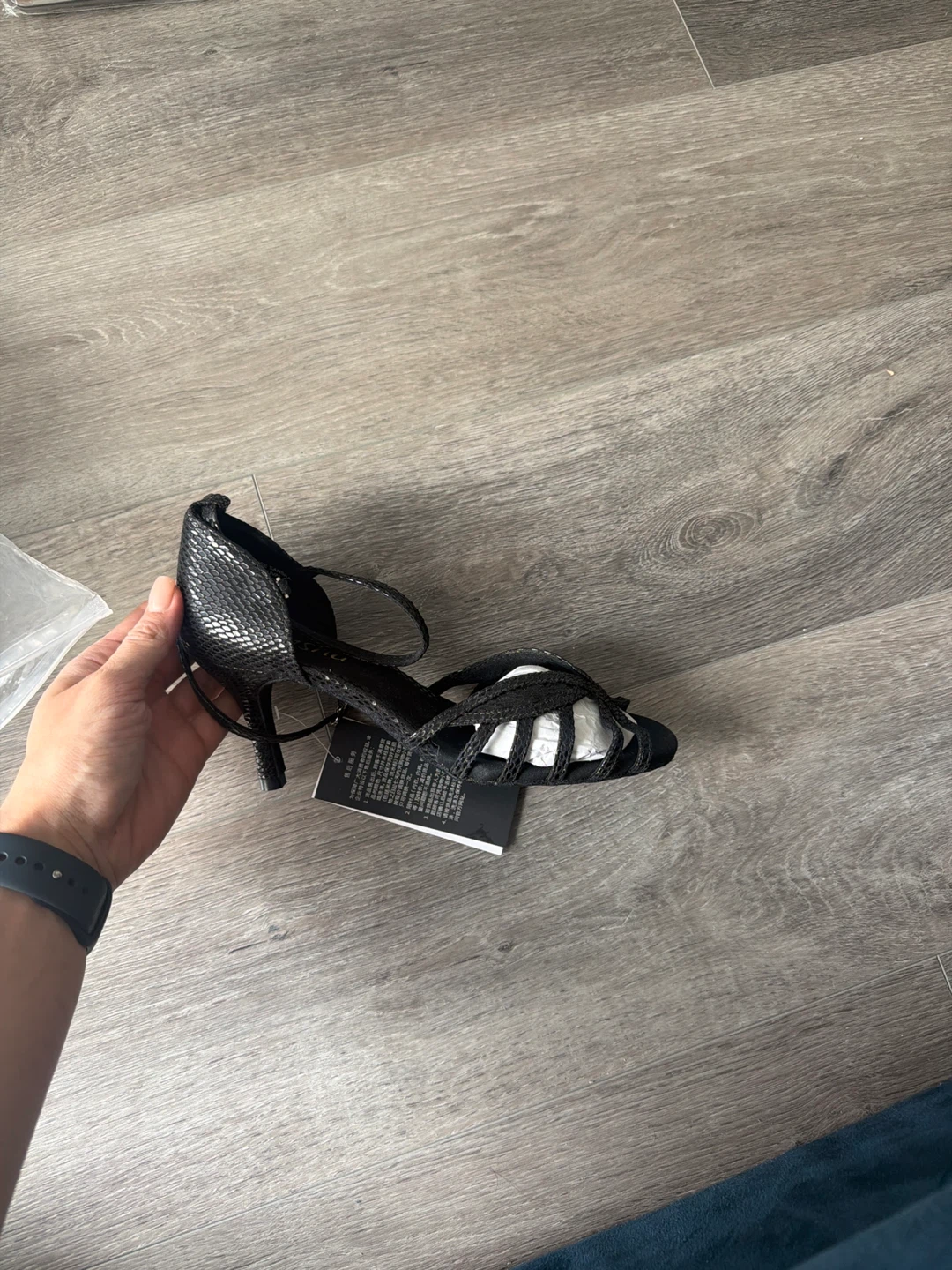 Womens Black Latina Ballroom dance shoes