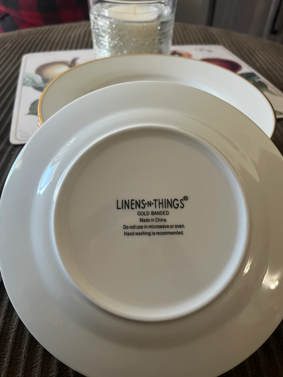 Linens N Things Gold Banded Salad Plates - Set of 12 - photo 2