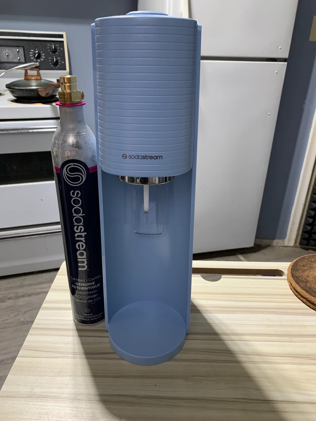 SodaStream Sparkling Water Maker and CO2 Cylinder - Light Blue