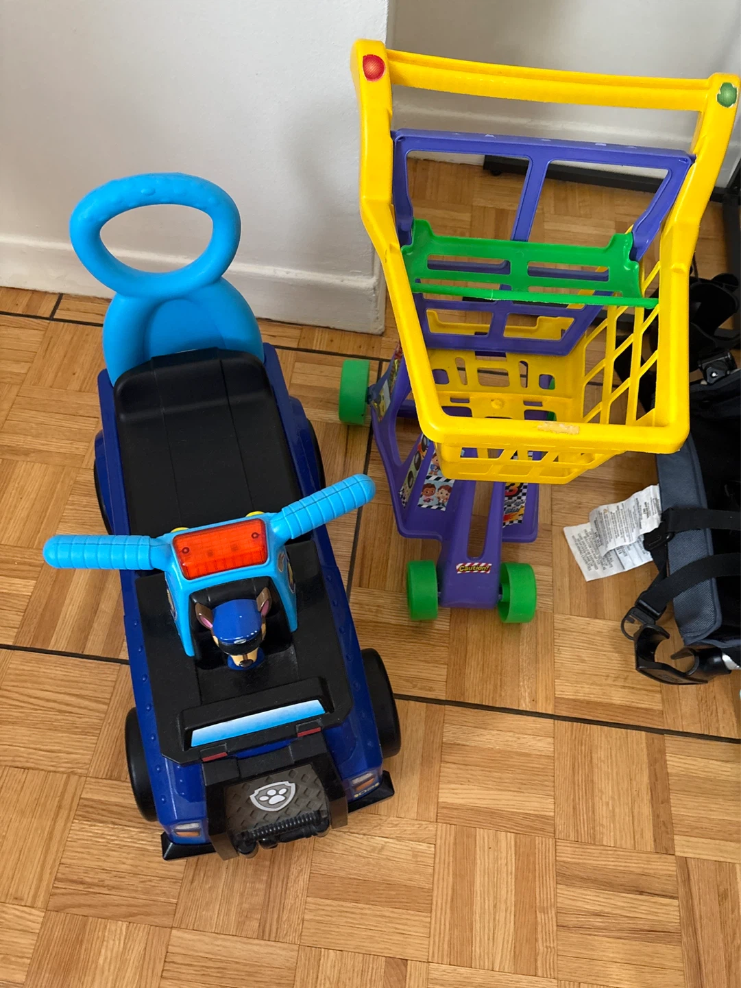 Paw Patrol Ride-On Toy & Toy Shopping Cart