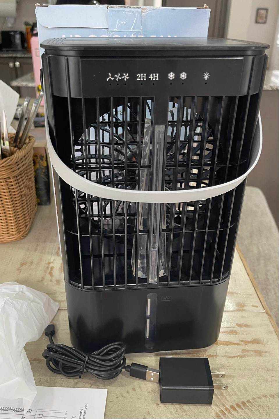 Portable Air Cooler Fan - Black - photo 3