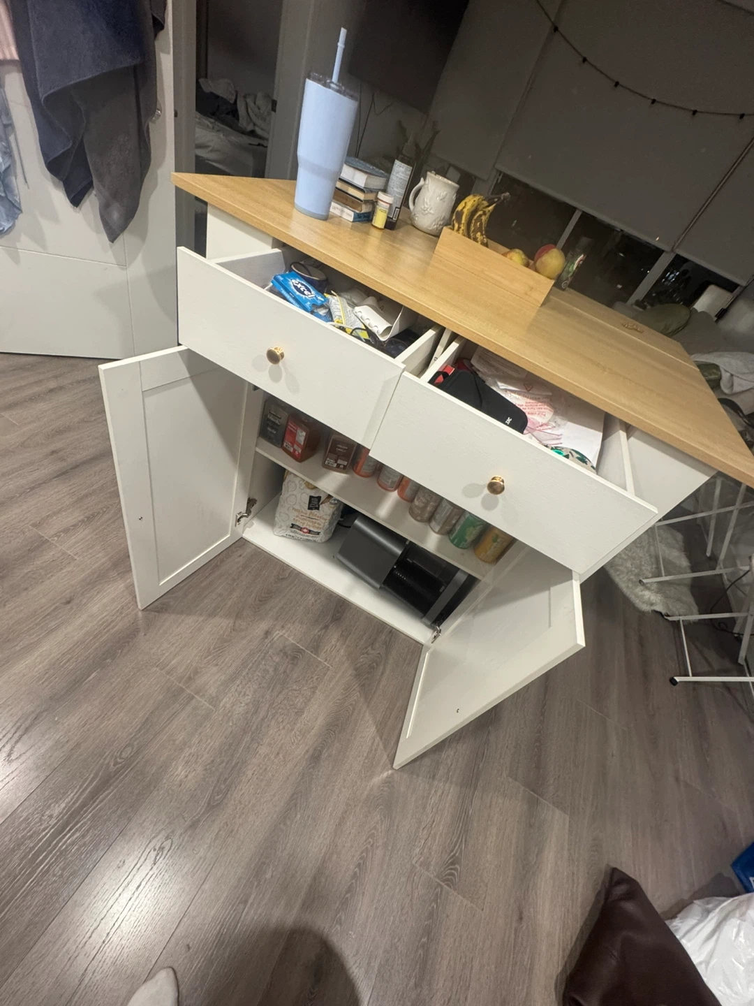 Kitchen Island with Storage - photo 2