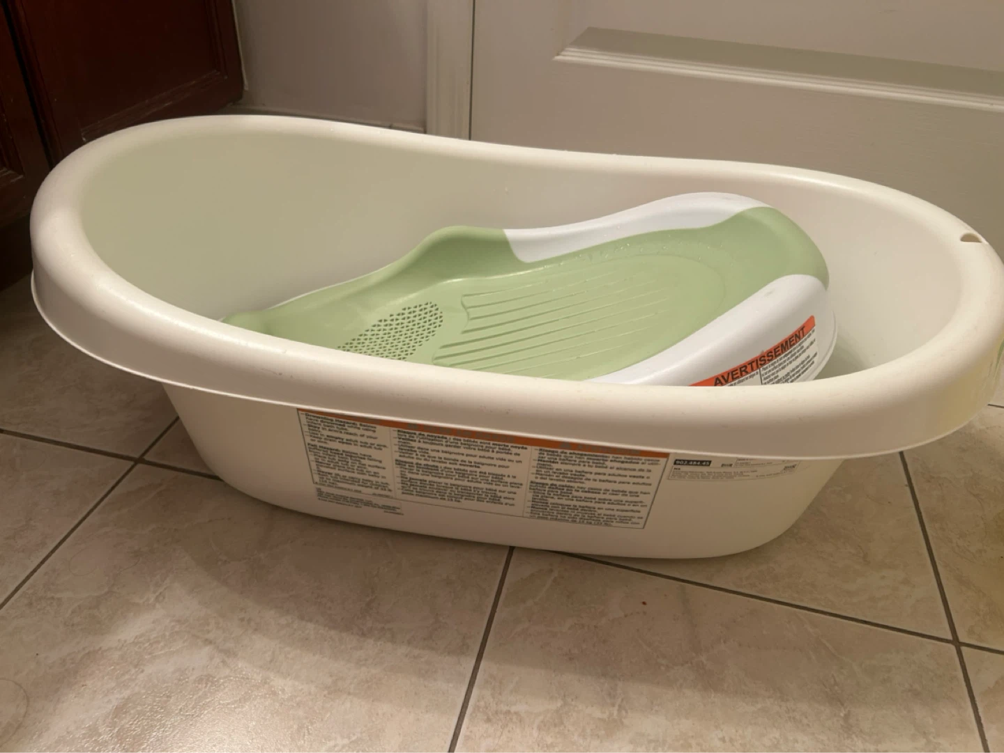 Baby bath recliner and tub - photo 2