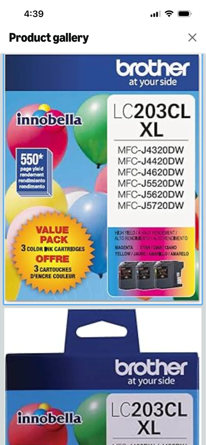Brother LC203CL XL Ink Cartridges - 3 Color Value Pack - photo 2