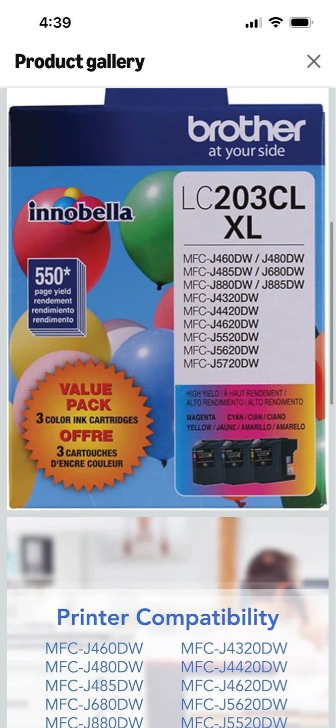 Brother LC203CL XL Ink Cartridges - 3 Color Value Pack