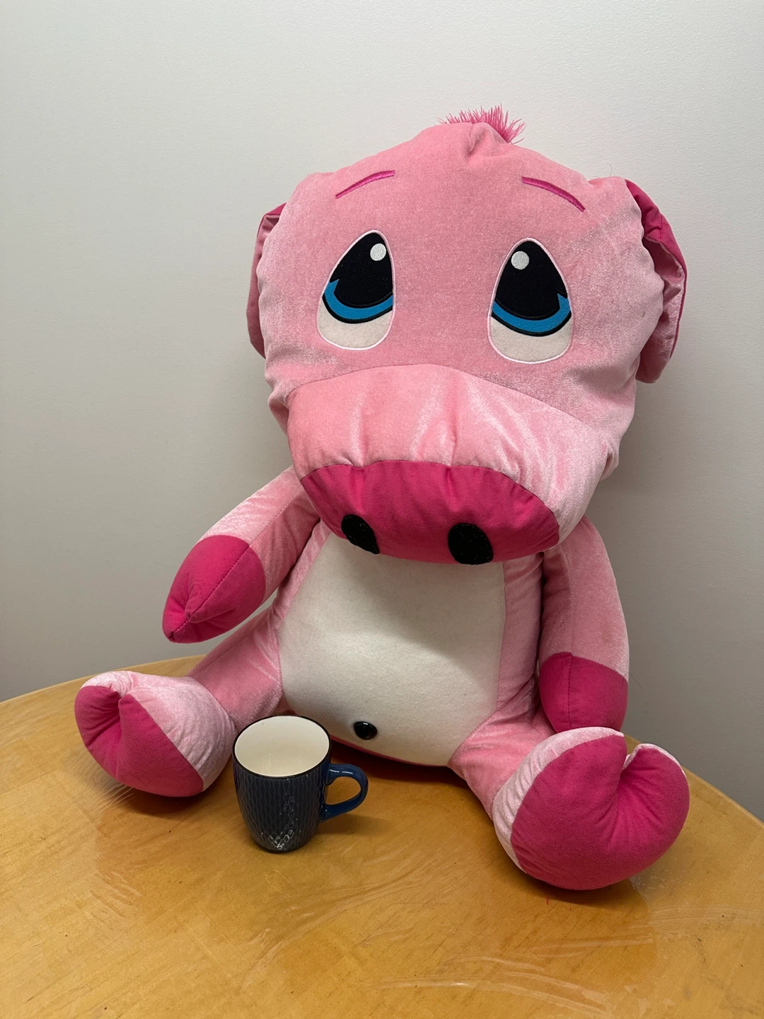 Large Pink Plush Pig Toy