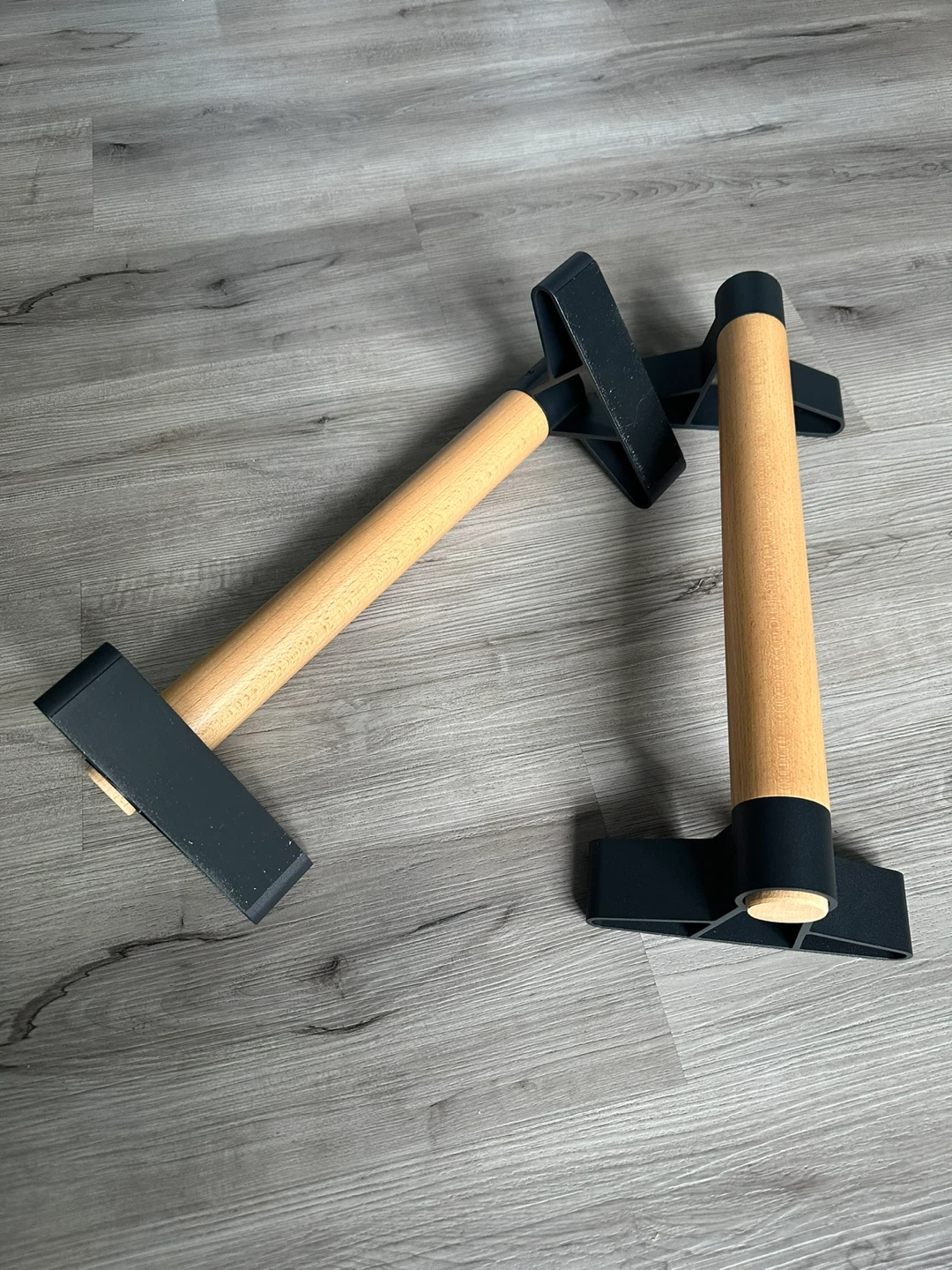 SELEWARE Wood Push Up Bars Parallettes bars - photo 3