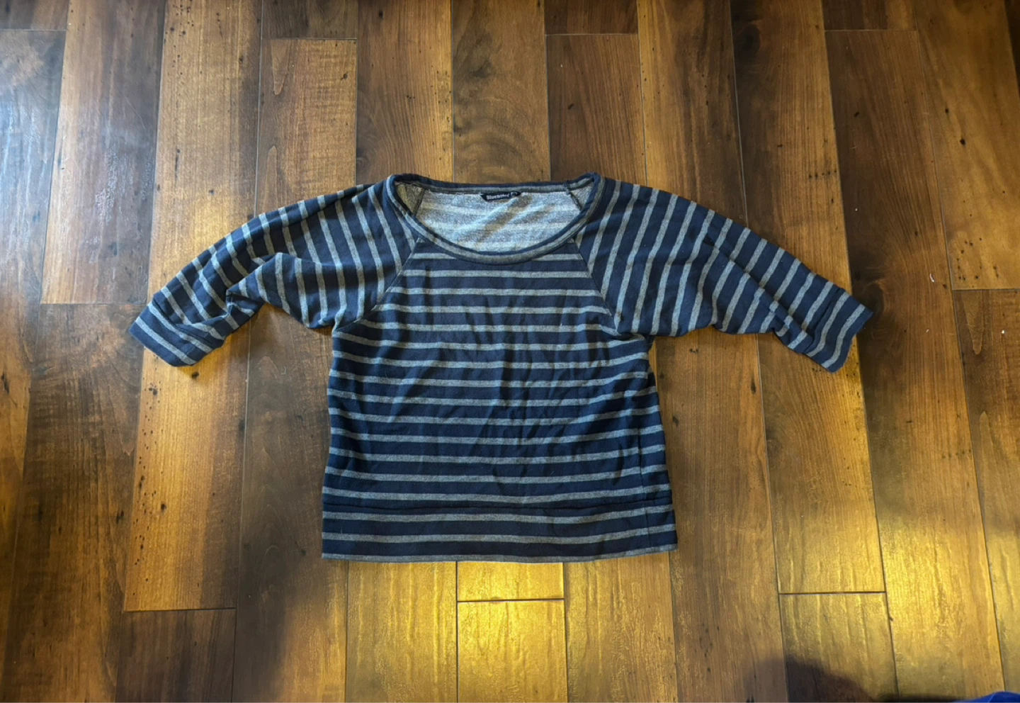 Bluenotes Striped Long Sleeve Top - Size Medium