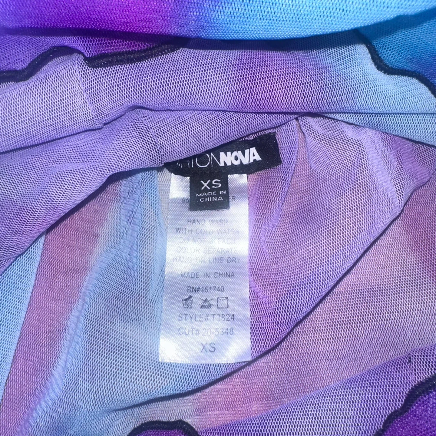 Mesh Long Sleeve Top XS-S - photo 3