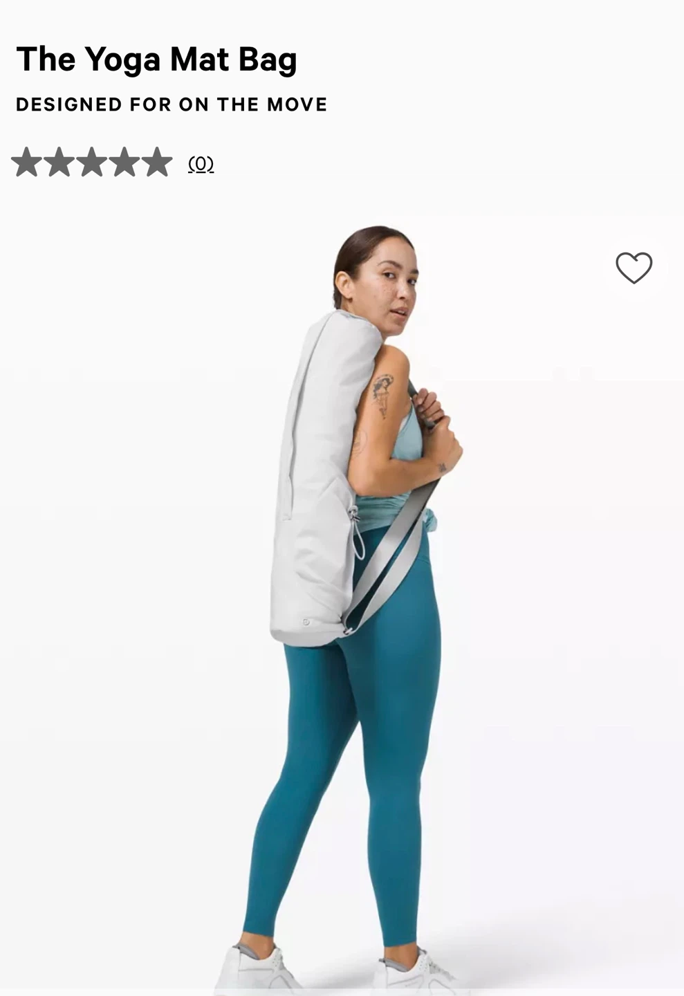 Lululemon The Yoga Mat Bag Light Grey