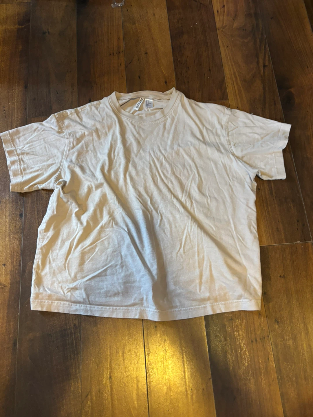 H&M Basic T-Shirt - Beige, Size S