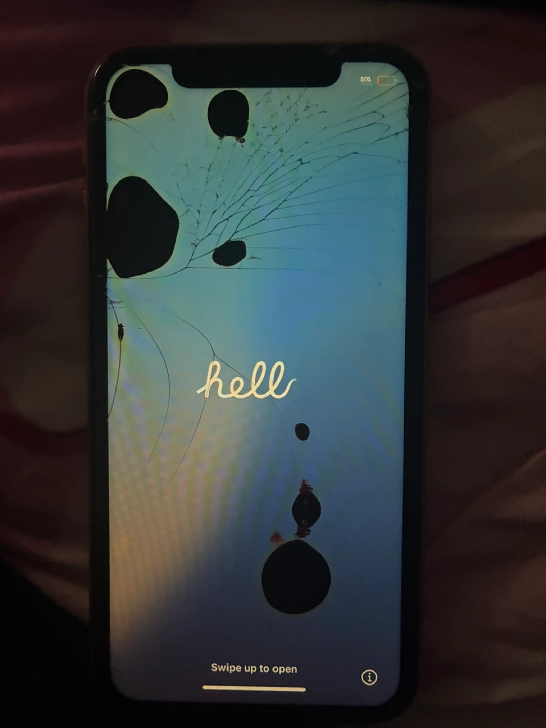 Apple iPhone XR - 64GB - Coral (Cracked Screen) - photo 2