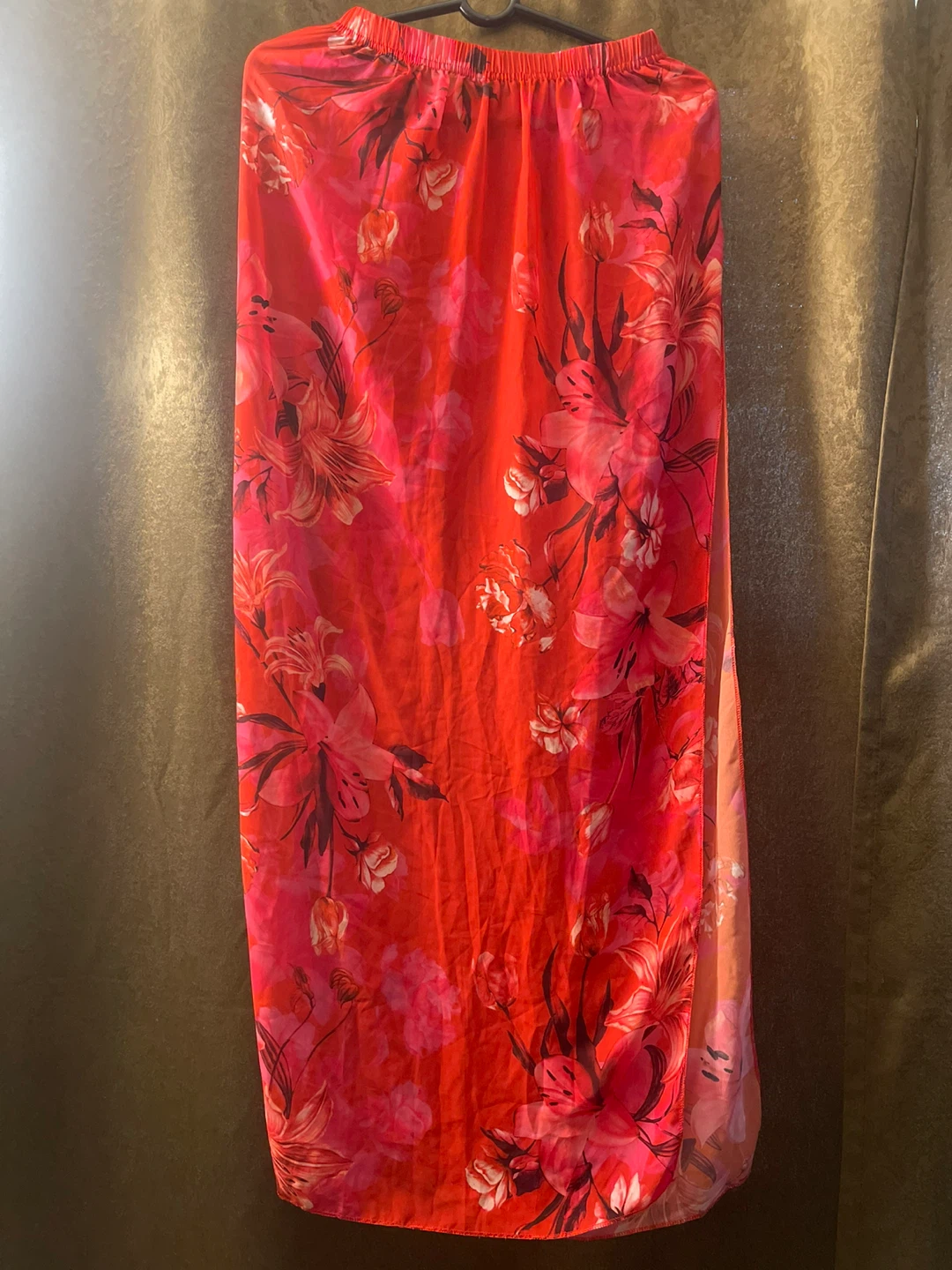 Mesh Floral Print Mini Dress