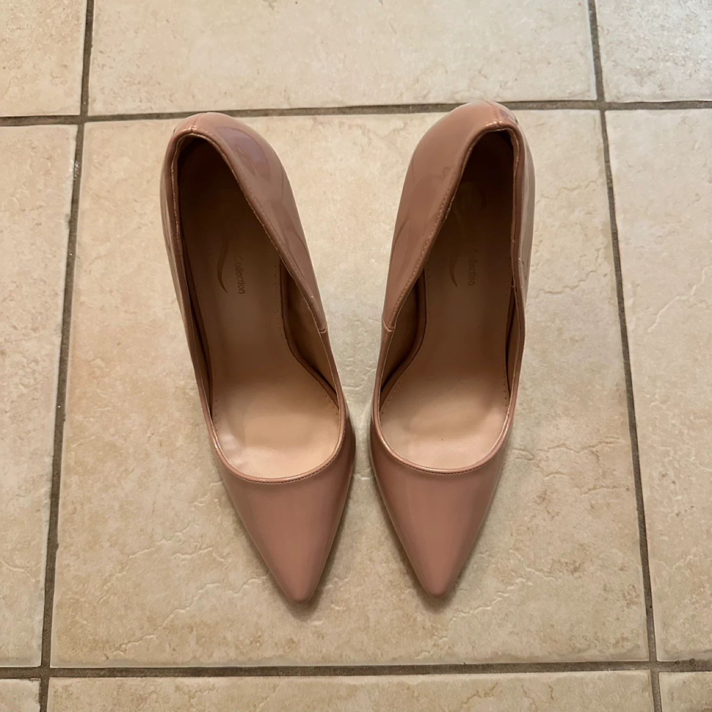 Patent Nude High Heel Pumps US 7 - photo 4
