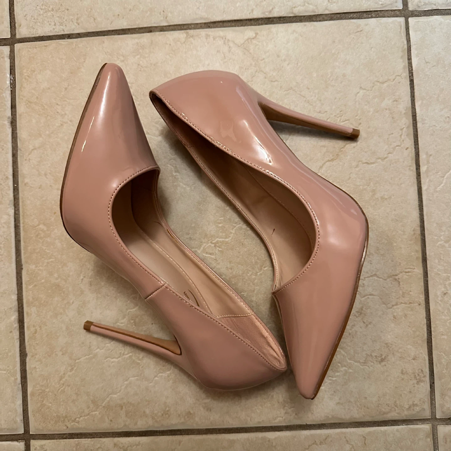 Patent Nude High Heel Pumps US 7 - photo 3