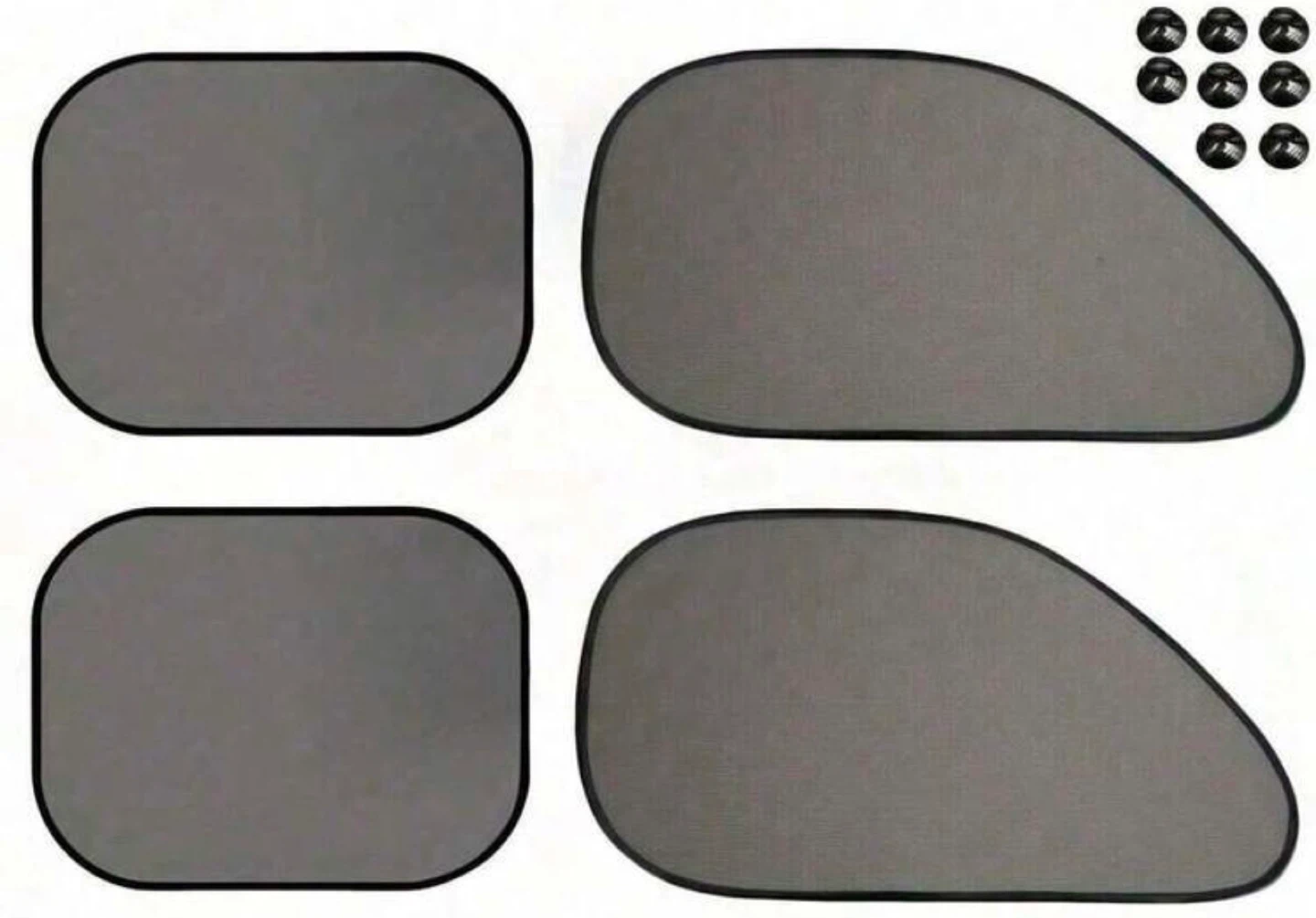 Car Window Sun Shields with Suction Cups