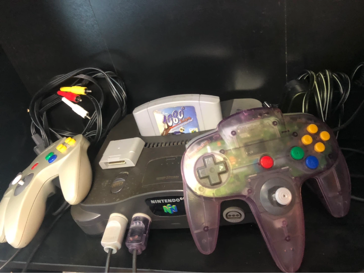 Nintendo 64 Console with 2 Controllers and Game - photo 2