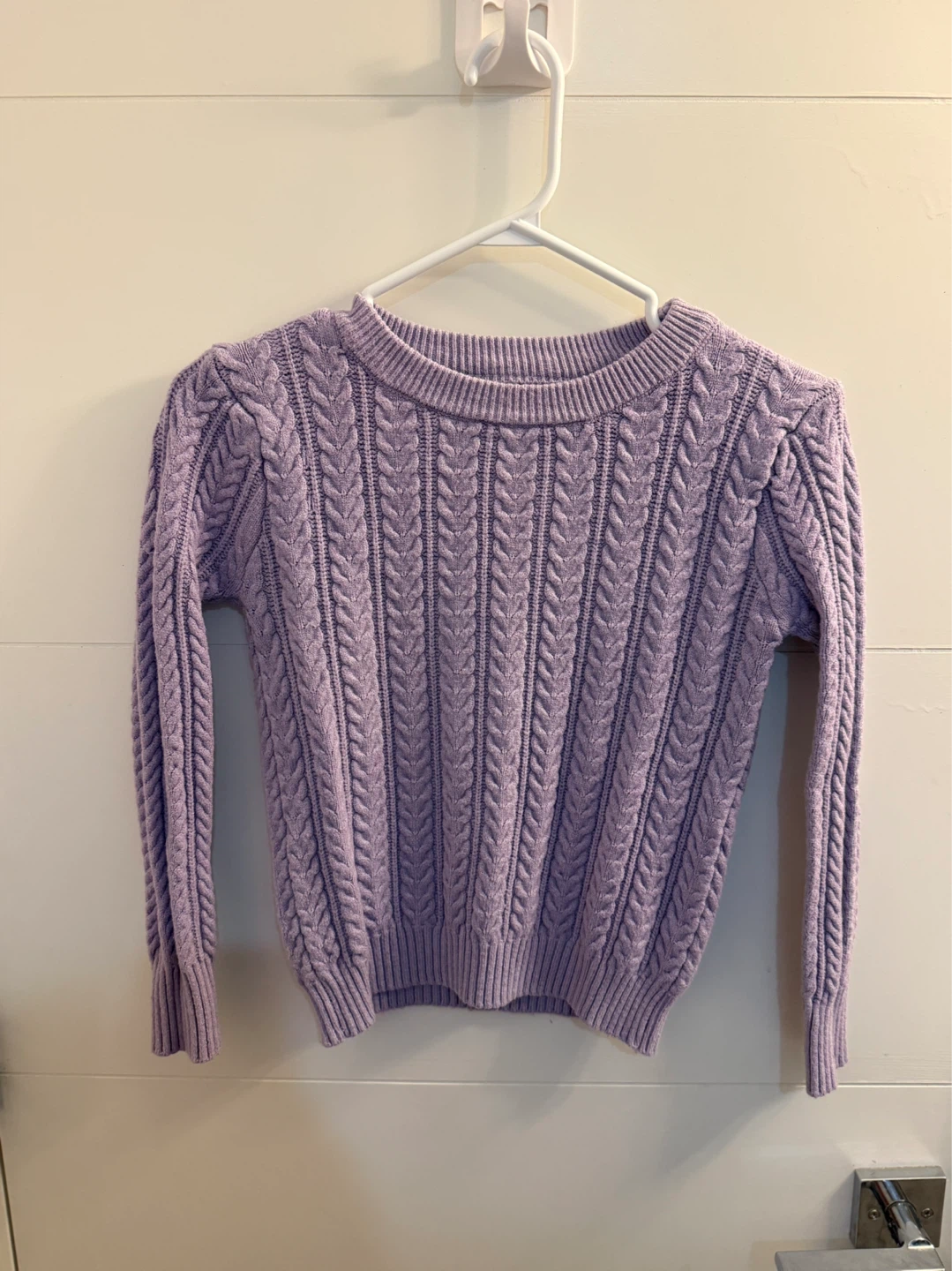 Purple Cable Knit Sweater - photo 5