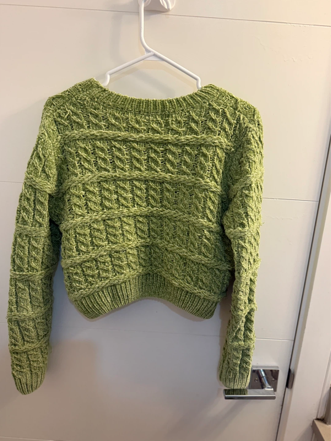 Purple Cable Knit Sweater - photo 2