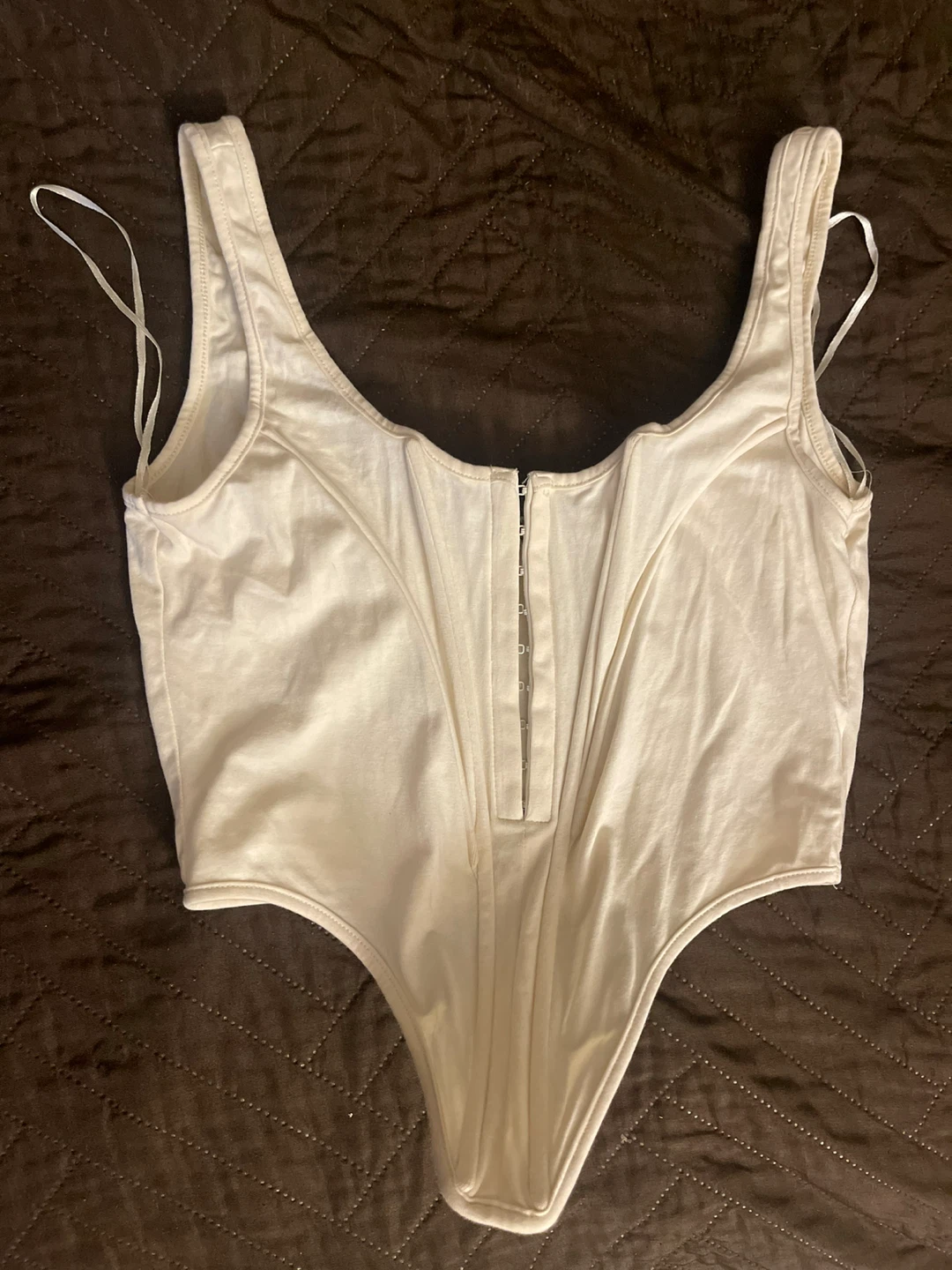 Cream Corset Bodysuit