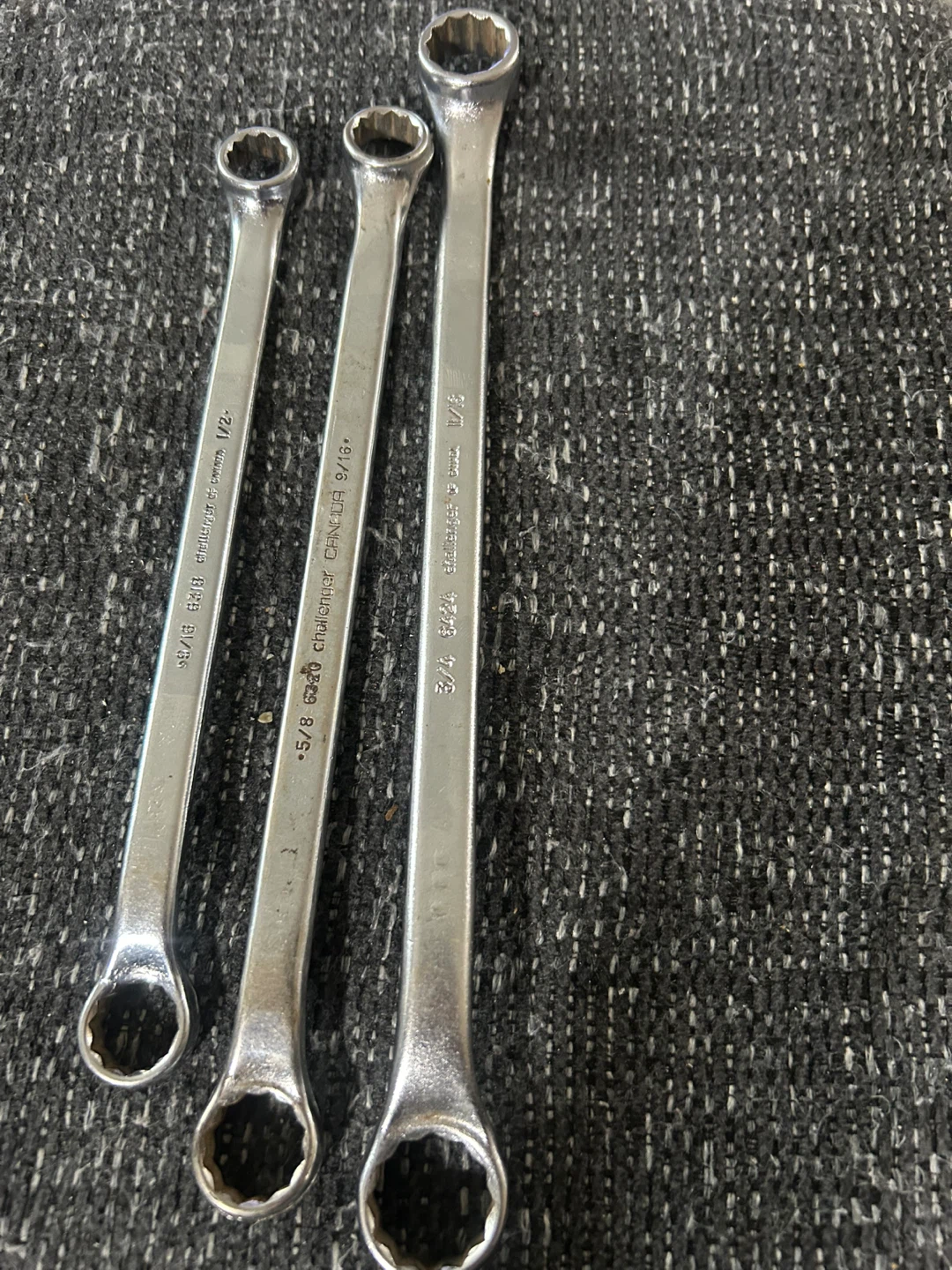 Challenger Combination Wrenches - 1/2", 9/16", 3/4"