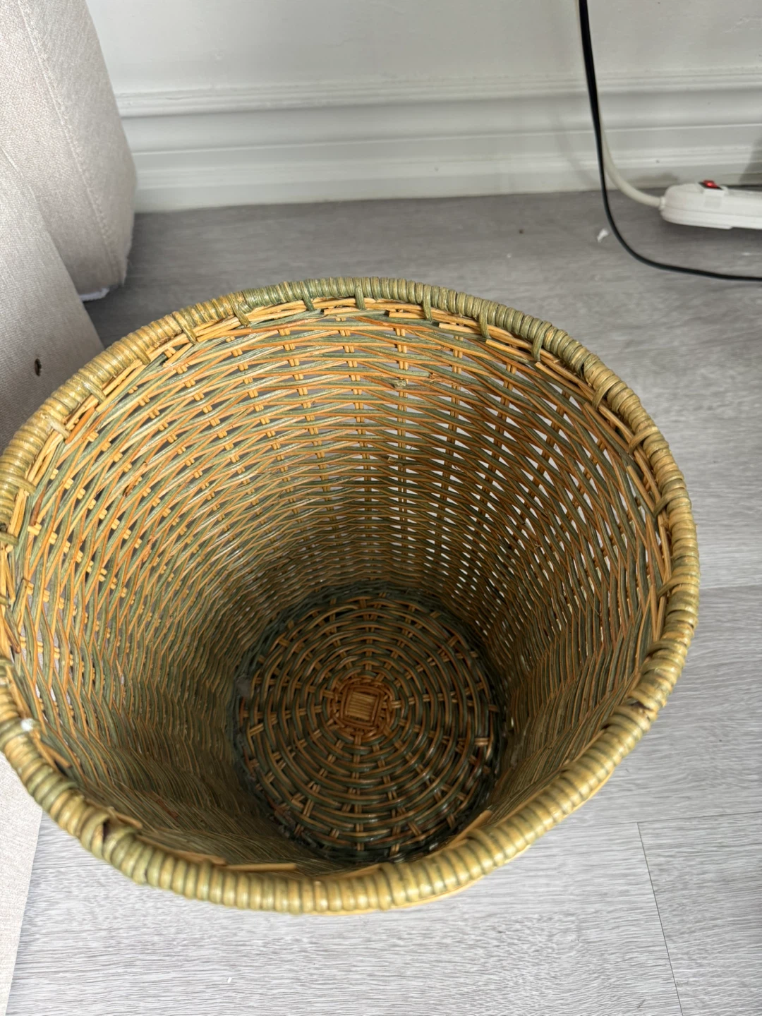 Woven Wastebasket / Planter Basket - photo 3