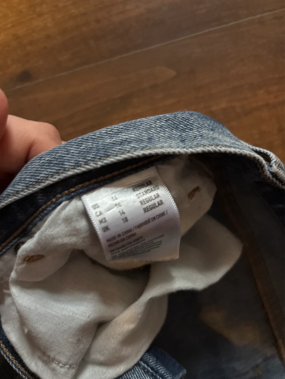 American Eagle Outfitters Distressed Blue Jeans Size 14 - photo 3