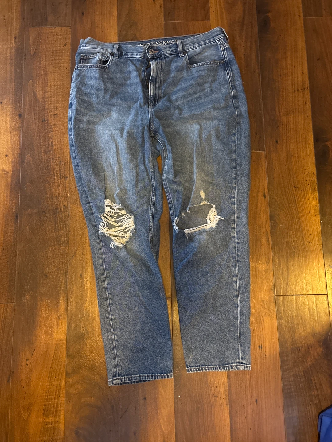 American Eagle Outfitters Distressed Blue Jeans Size 14