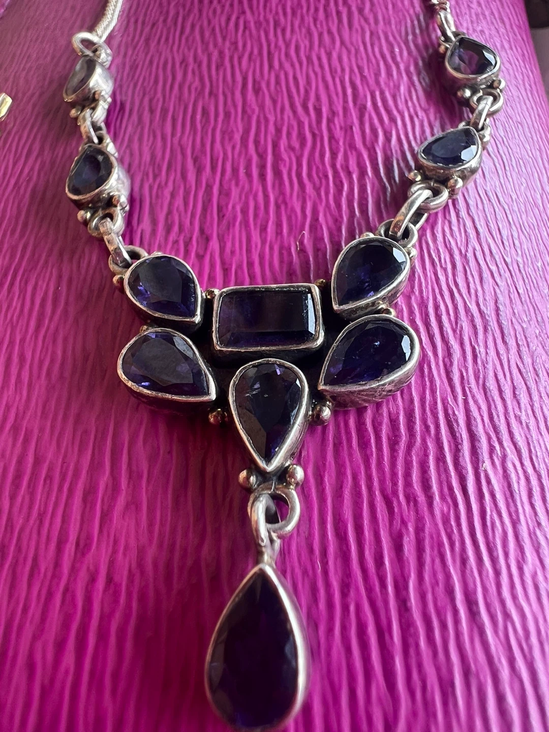 925 Silver and lolite Necklace - photo 3