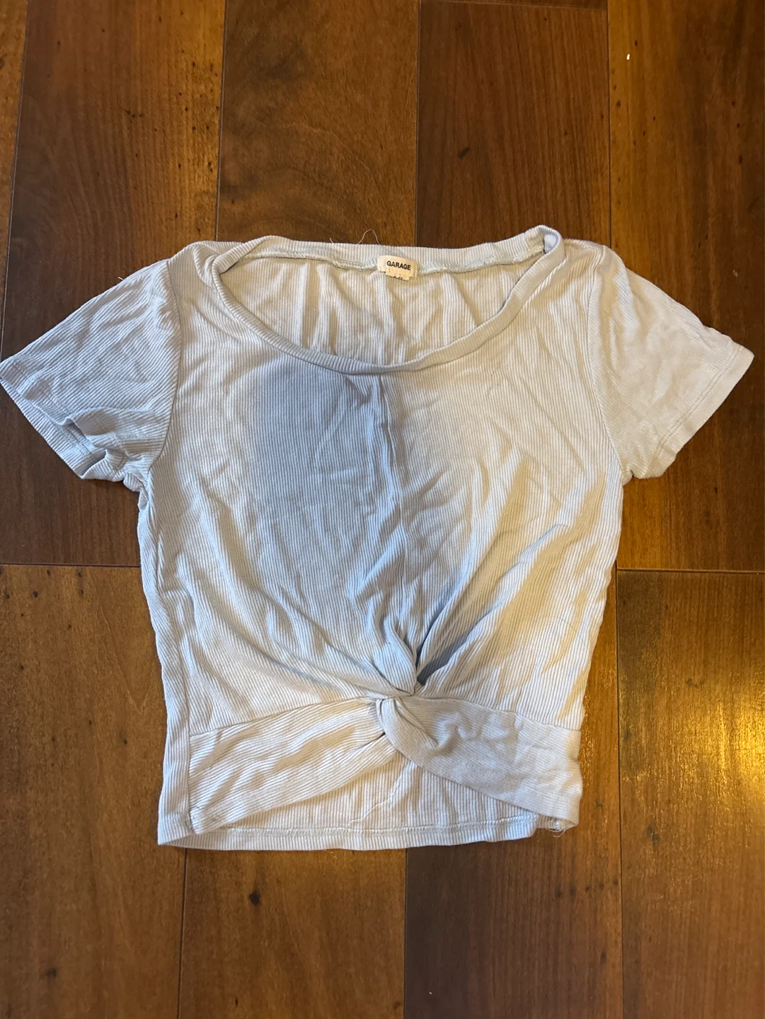 Garage Ribbed Twist Front Top