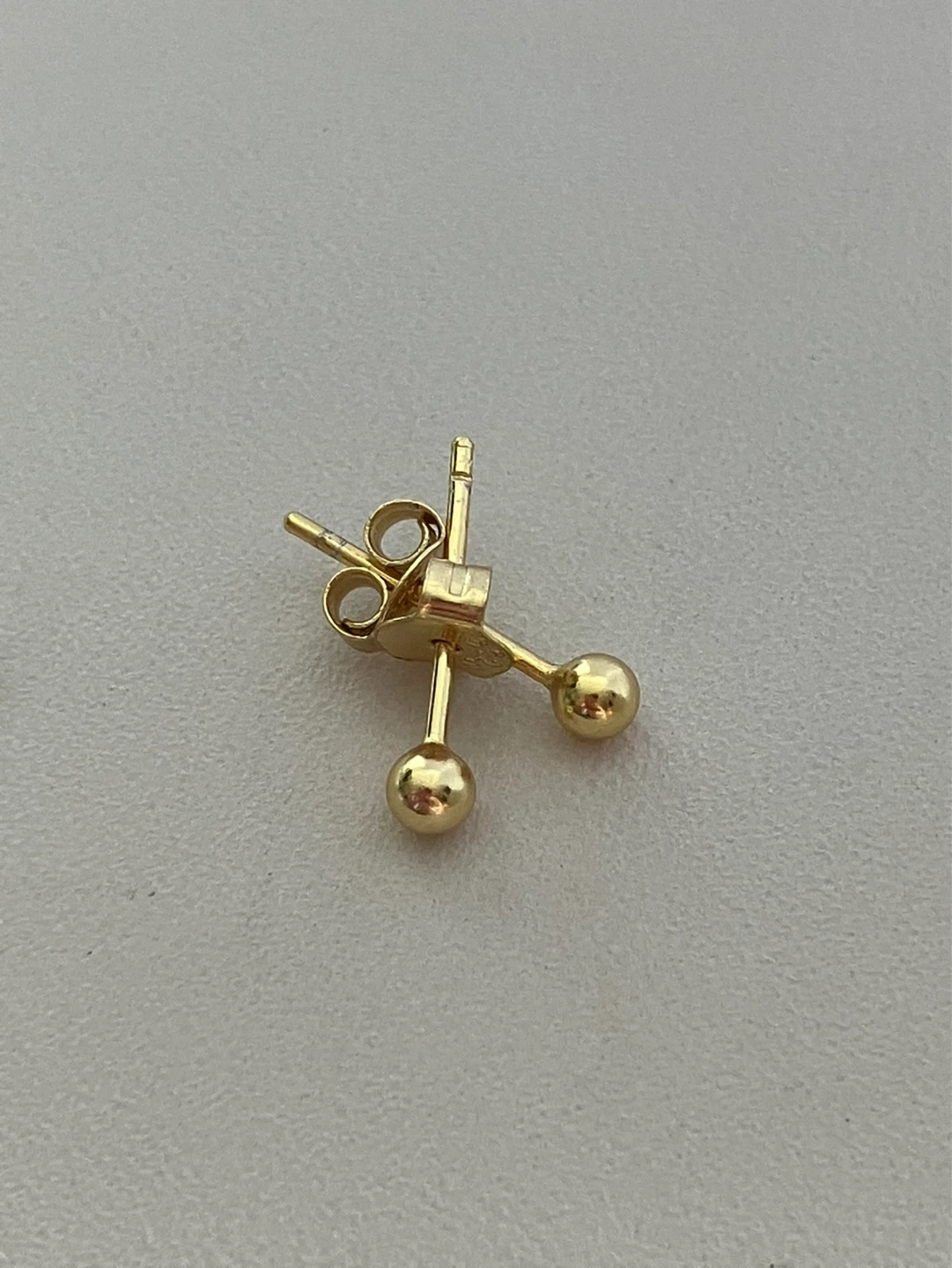 925 Sterling Silver Gold plated Stud Earrings