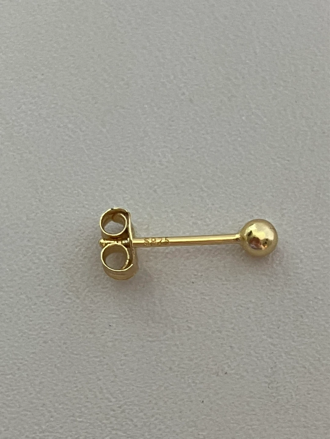 925 Sterling Silver Gold plated Stud Earrings - photo 2