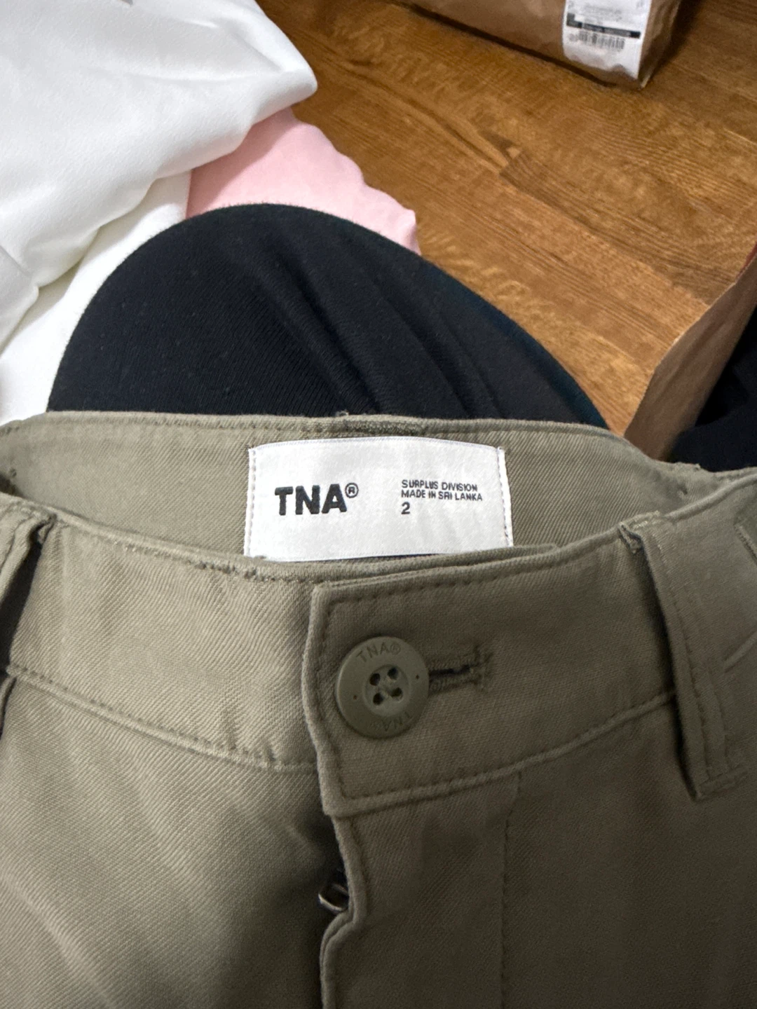 TNA Khaki Cargo Skirt