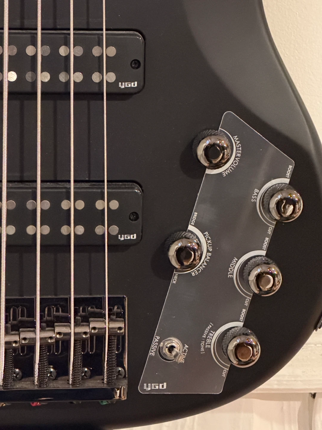 Yamaha TRBX505 5-String Electric Bass Guitar, Translucent Black - photo 2