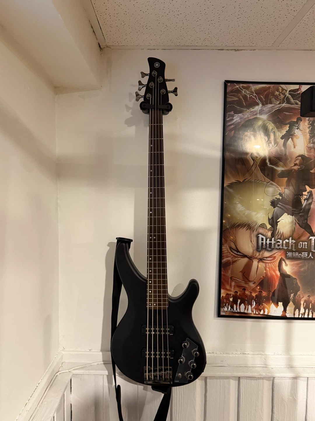 Yamaha TRBX505 5-String Electric Bass Guitar, Translucent Black