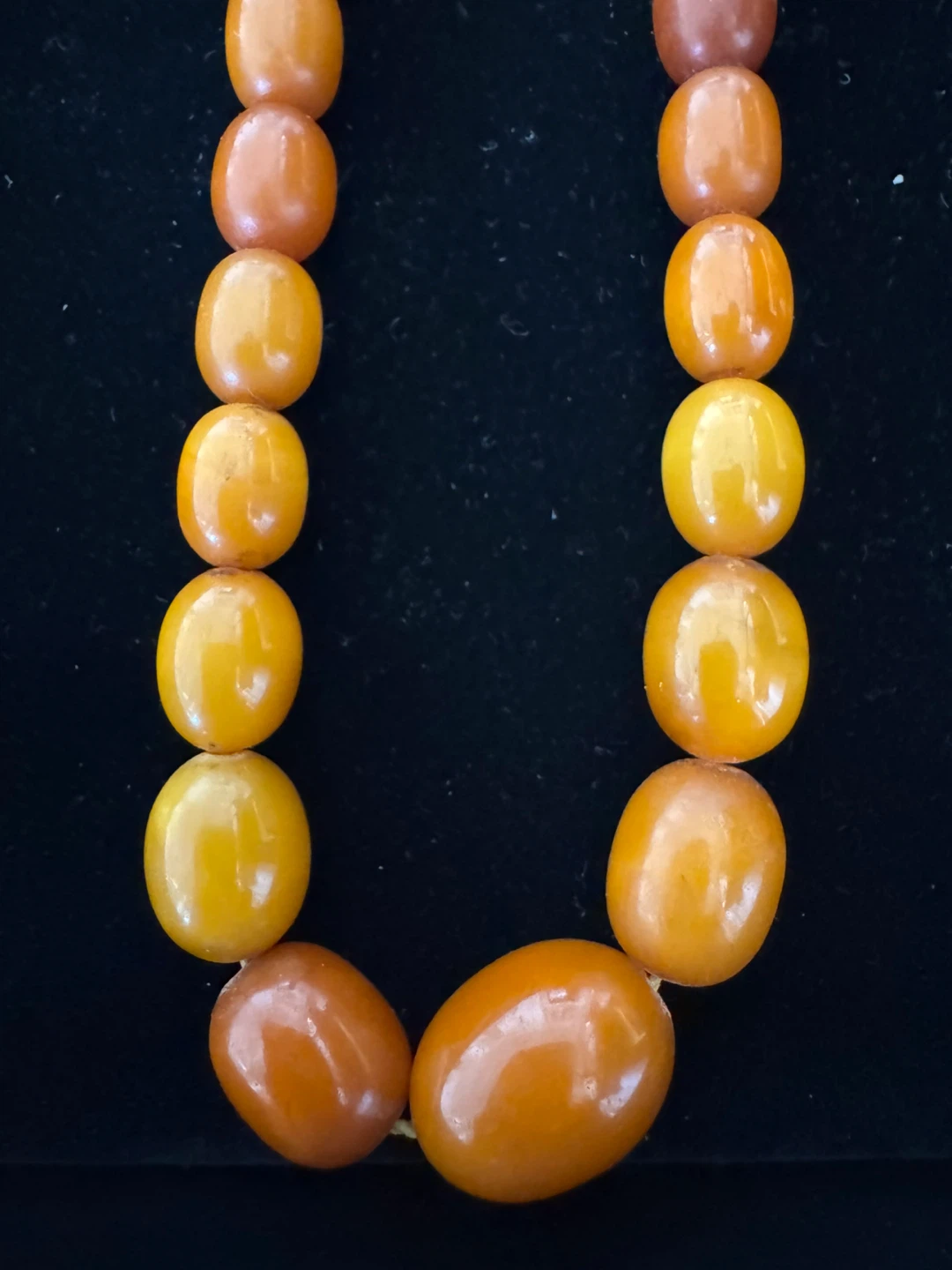Vintage Natural Butterscotch Baltic Amber Bead Necklace - photo 2