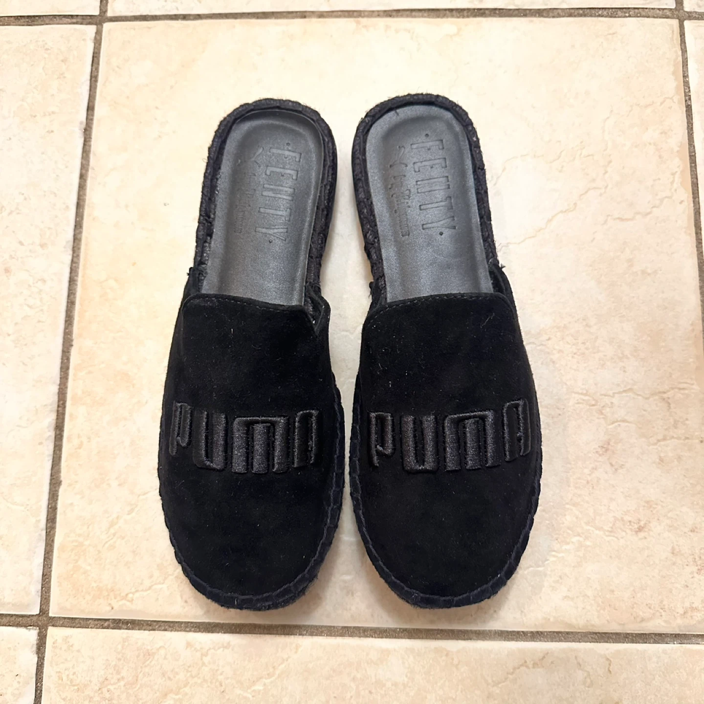 Puma Fenty Suede Espadrille Slide Slippers 7-7.5