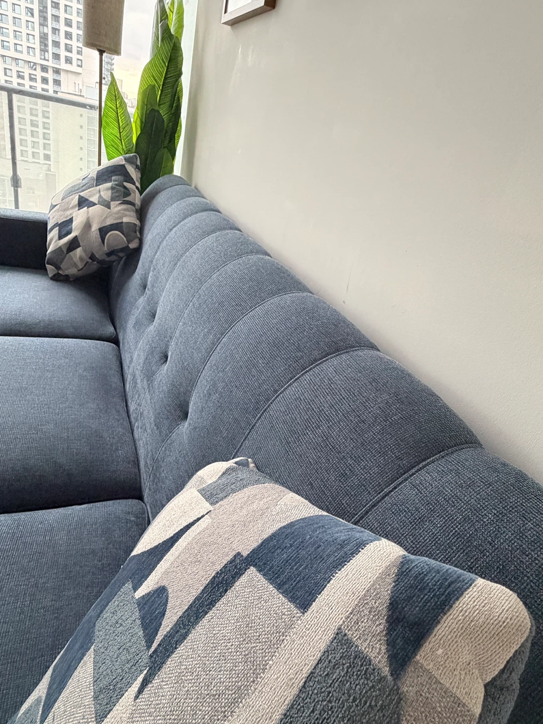 Blue 3-Seater Sofa - photo 2