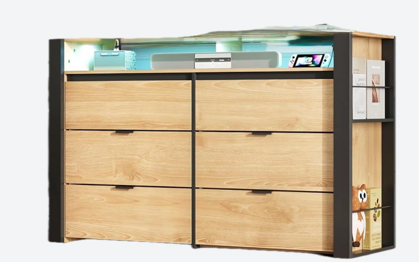 New Unopened Wooden LED Light Dresser