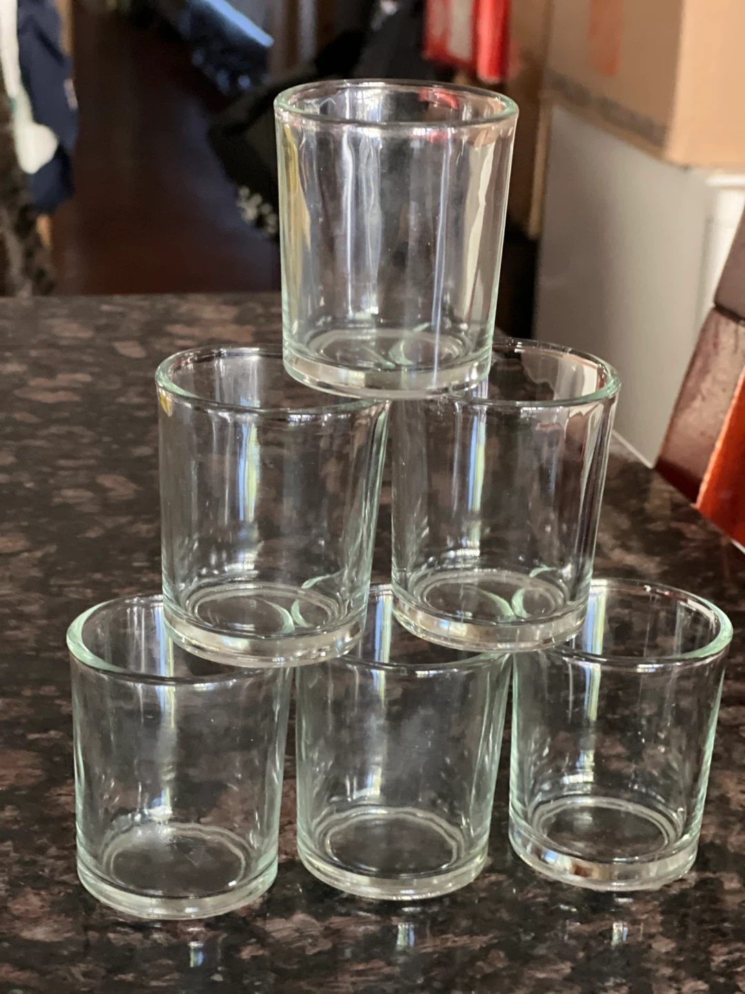 Set of 12 Clear Glass Votive Candle Holders - photo 2