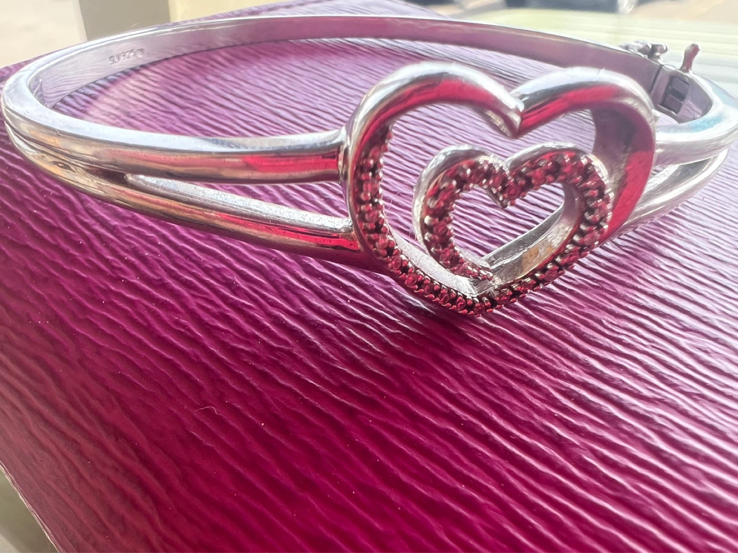 925 silver bracelet with diamonds - photo 2